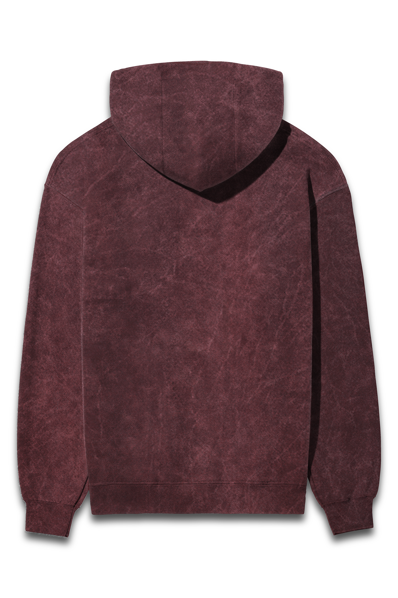 Girgeet Acid Wash Maroon Hoodie