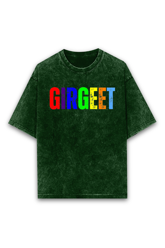 Green Acid print Girgeet Logo